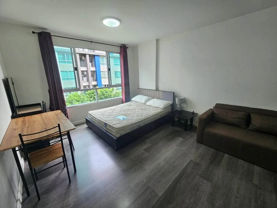 For rent D Condo Campus Resort Bangna, shady atmosphere, not hot, convenient transportation, don't miss