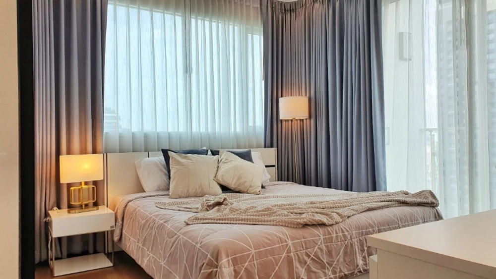 For rent Supalai Elite at Phayathai, 29th floor, beautiful room, nice to live in, comes with complete decorations, book now.