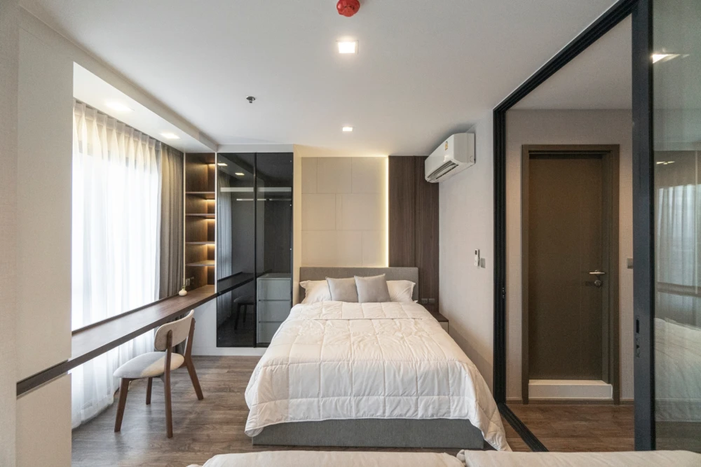 For rent: Life Ladprao Valley, 39th floor, beautiful view, beautiful room, fully furnished, very livable. Hurry and reserve now, don't miss it.