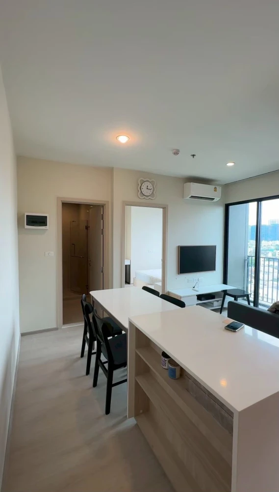 For rent: NUE Noble Ratchada-Ladprao, facing north, open view, not hot from the sun, 2 bedrooms, hurry and reserve now!