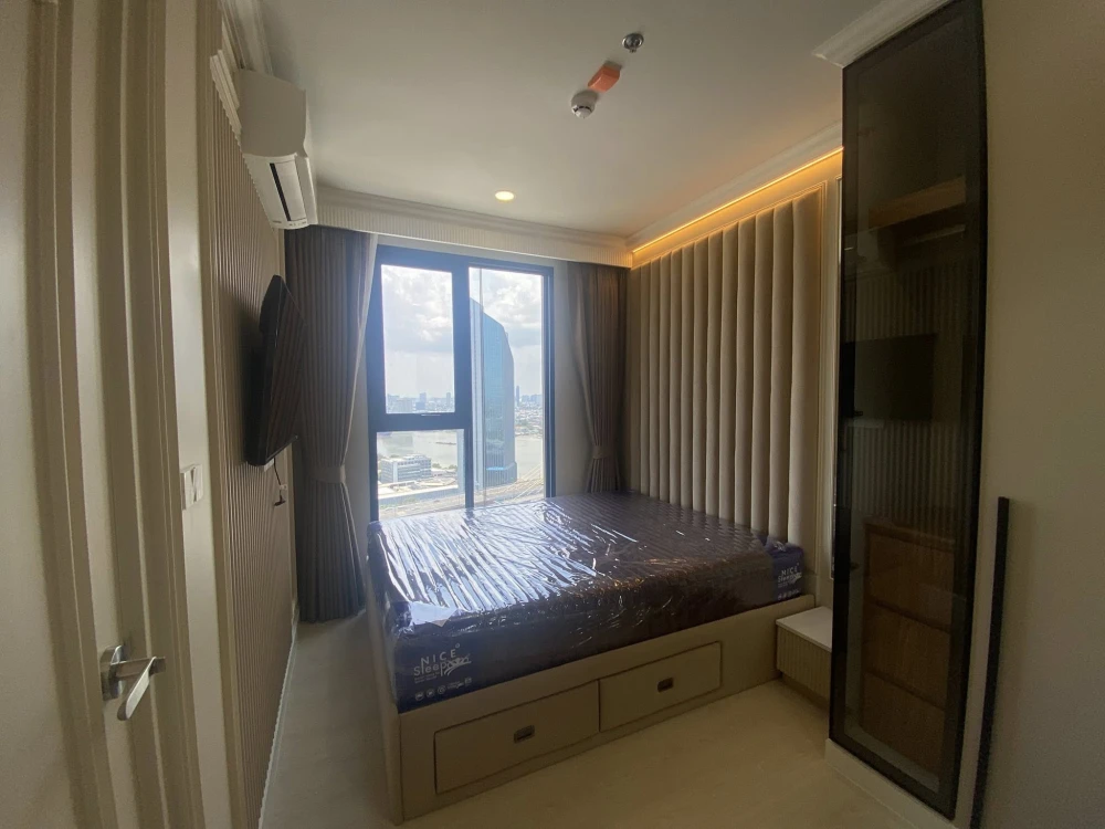 For rent: Nue Riverest Ratburana, a riverside condo on the Chao Phraya River with unobstructed views and fully furnished units. Book now!