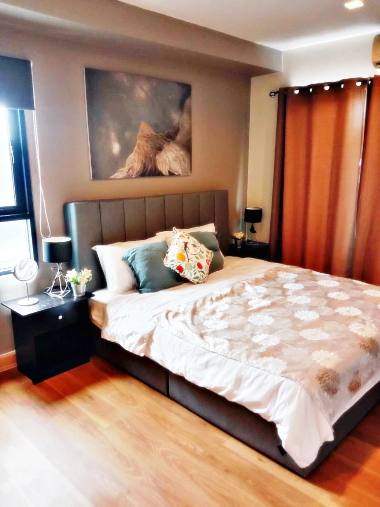 For rent!! Condo The Seed Minggle Sathorn-Suanplu 22nd floor, Mahanakhon building view, everything is complete in one place, don't miss it!!
