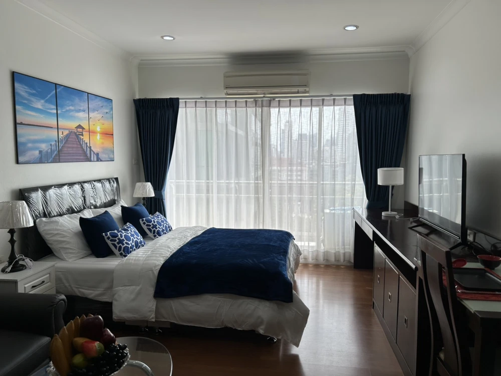 For rent!! Condo Grand Park View Asoke 9th floor, full facilities, move in immediately, don't miss it!!