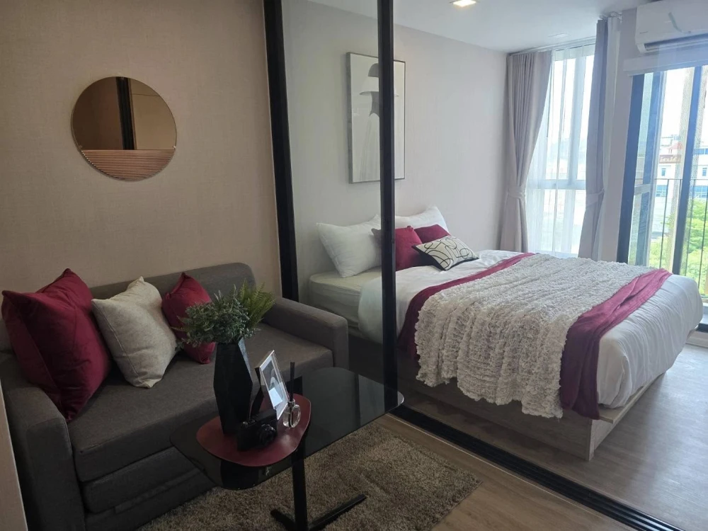 For rent!! Condo Atmoz Ratchada-Huai Khwang, 8th floor, Building B, beautiful room, fully furnished, ready to move in. Don't miss out!!
