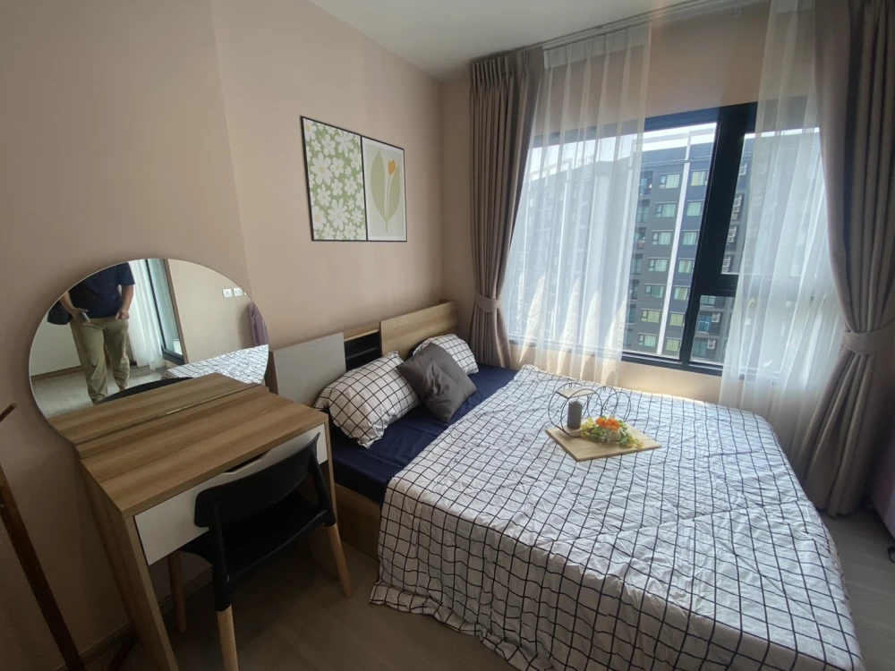 For rent!! Condo Aspire Erawan Prime, 28th floor, Chao Phraya River curve view, beautiful room, ready to move in, don't miss it!!