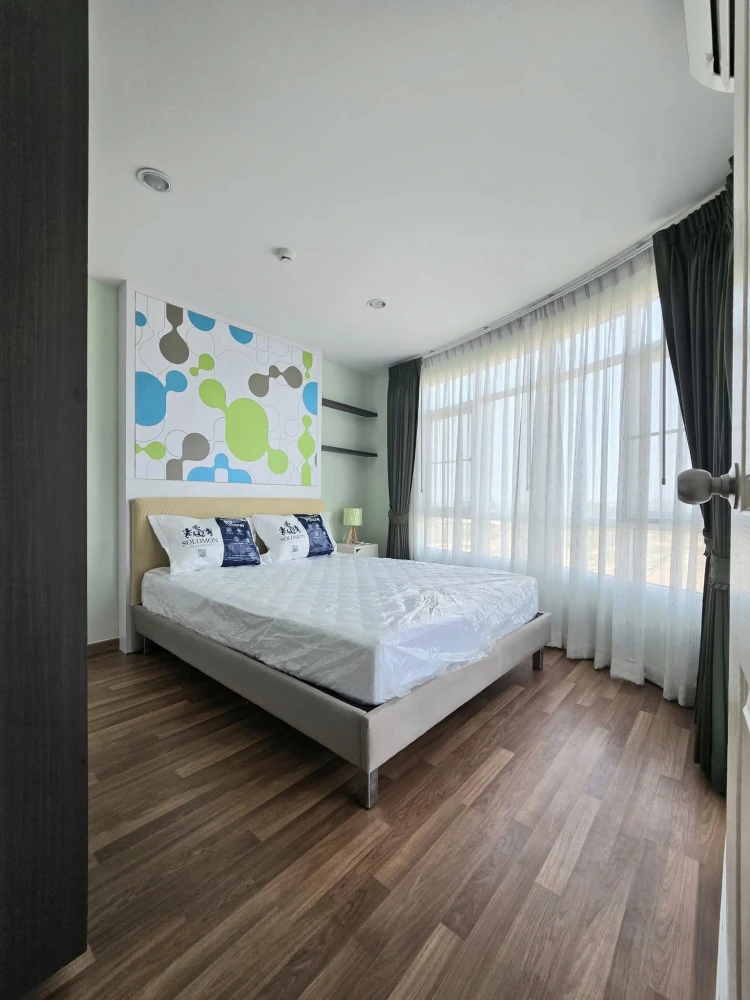 For rent !! Miami Bang Pu condo, beautiful room, fully furnished, hurry and reserve first !!