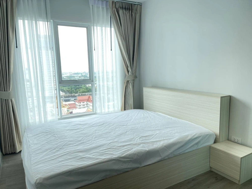 For rent!! Regent Home Bangna, 18th floor, Building D, beautiful room, fully furnished, bring your bags and move in!!
