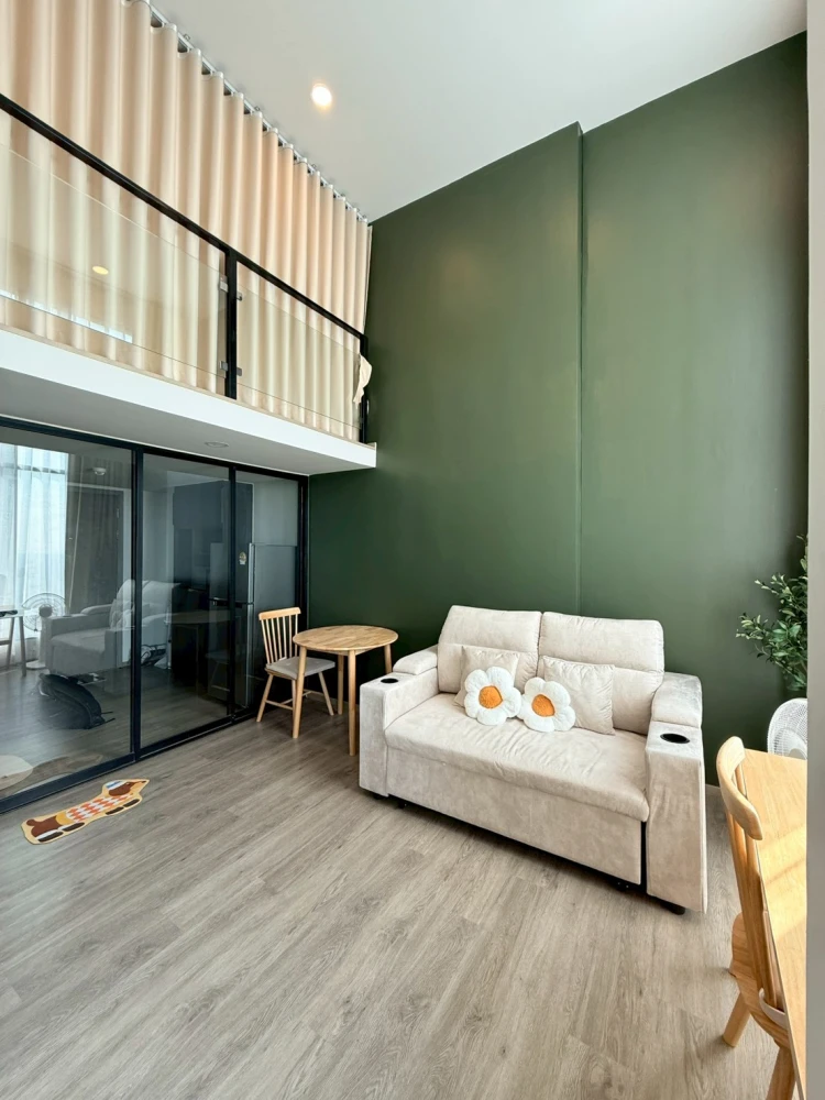 for rent THE ORIGIN PLUG&PLAY RAMINTRA condo, DUO SPACE room, 2 floors, high roof, book now