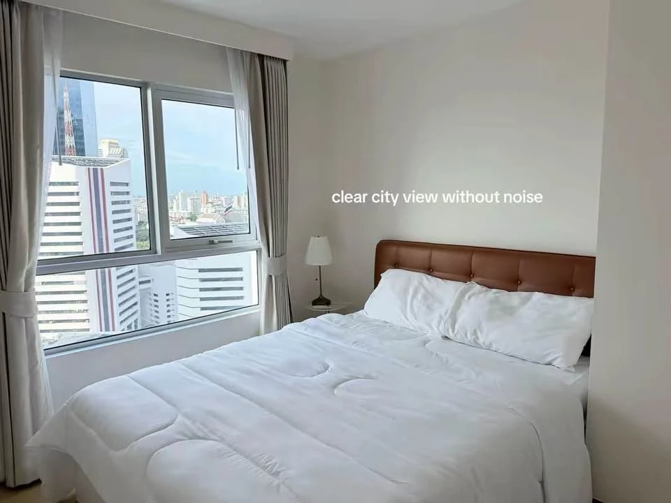 Newly Renovated 47 sq.m. 1-BR Condo for Rent - 20th High Floor with Unblocked City Views | ✨ Belle Grand Rama 9