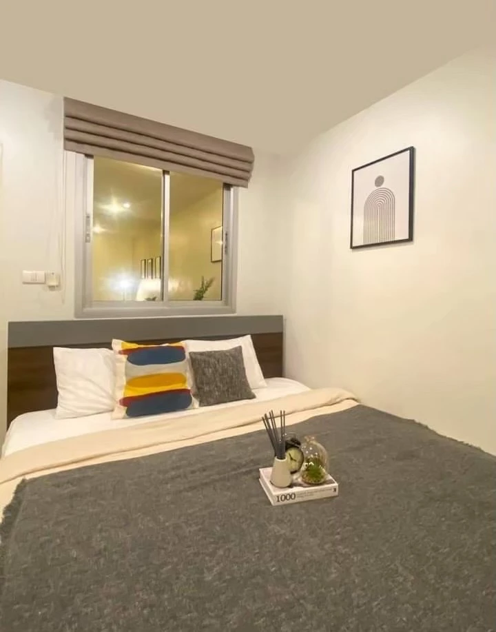 Spacious 47 sq.m. 1-BR Condo for Rent - Enclosed Closed Kitchen, High Privacy Near MRT Huai Khwang | ✨ Zenith Place @ Huaykwang