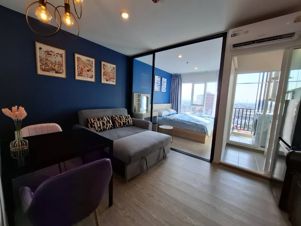 Condo for rent, Regent Home Bangna, fully furnished, 12th floor with great view, affordable price, everything you need in one place. Book now, don't m