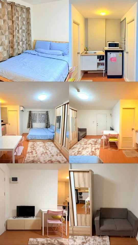 Condo for rent, Lumpini Mix Theparak, Studio room, 1st floor. Fully furnished with appliances. Ready to move in.