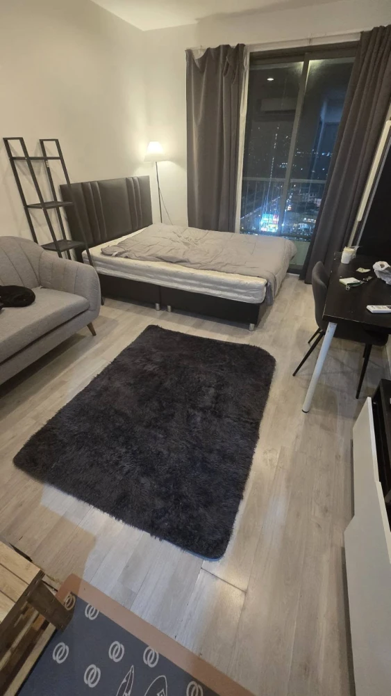 Condo for rent, Ideo Mobi Charan - Interchange, studio room, 16th floor, high view, complete here, come and reserve now.