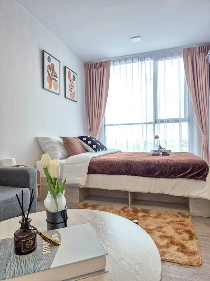 Condo for rent: Atmoz Tropicana Bangna. Ready to move in. Fully furnished. Just bring your bags and move in. Don't miss out!