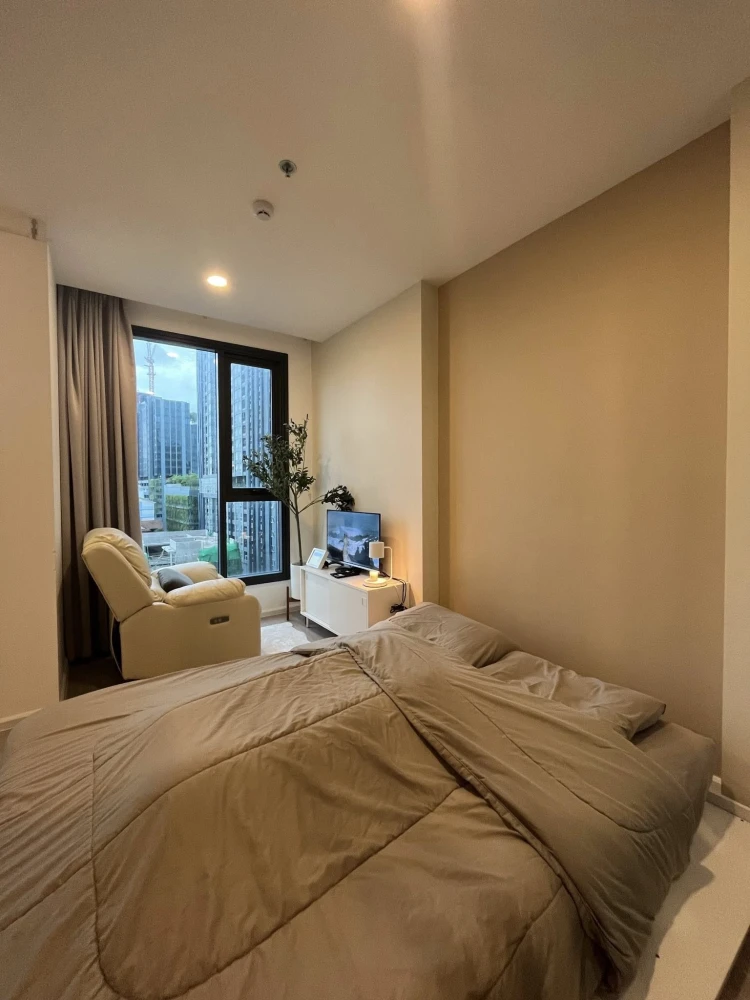 Condo for rent, Denim Jatujak, ready to move in, 7th floor, Building A, unobstructed city view, not next to any other buildings. Book now before you m