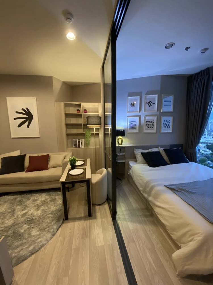 Condo for rent at Ideo Mobi Sukhumvit East Point, a nice room, fully furnished, ready to move in.