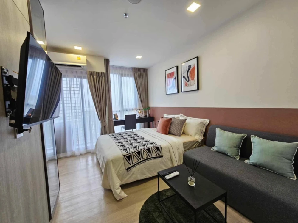 Condo for rent Modiz Launch Studio room, 11th floor, high view, comes with facilities, must book now.