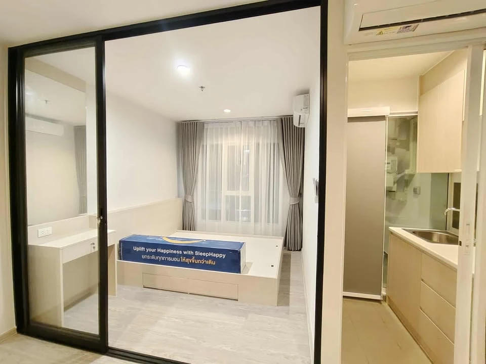 Condo for rent: Regent Home Bangna, decorated in a Muji-minimal tone, simple, pleasing to the eye, warm and inviting atmosphere, move in now!