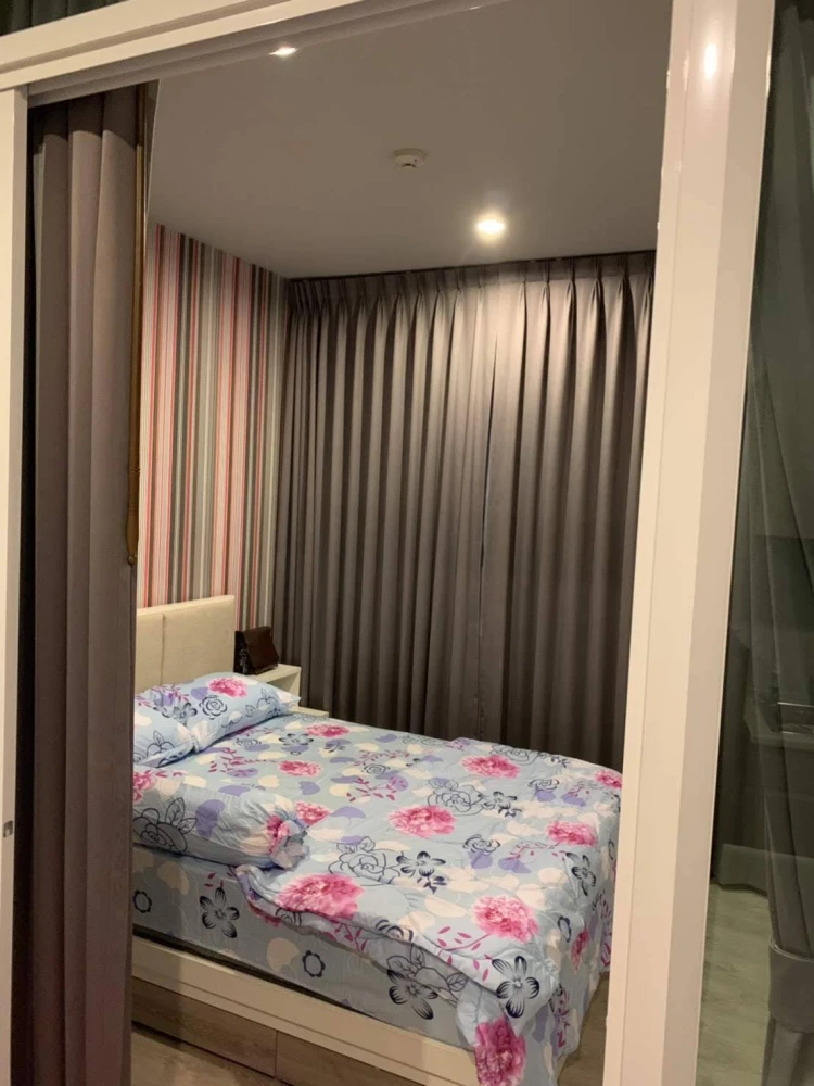 Condo for rent, Zelle Salaya, 1 bedroom, 1 bathroom, 4th floor, not high, with nice wallpaper. Hurry and reserve now!