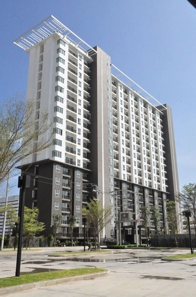 Condo for rent: The Parkland Srinakarin Lakeside, corner room with privacy, lots of usable space, come and reserve now.