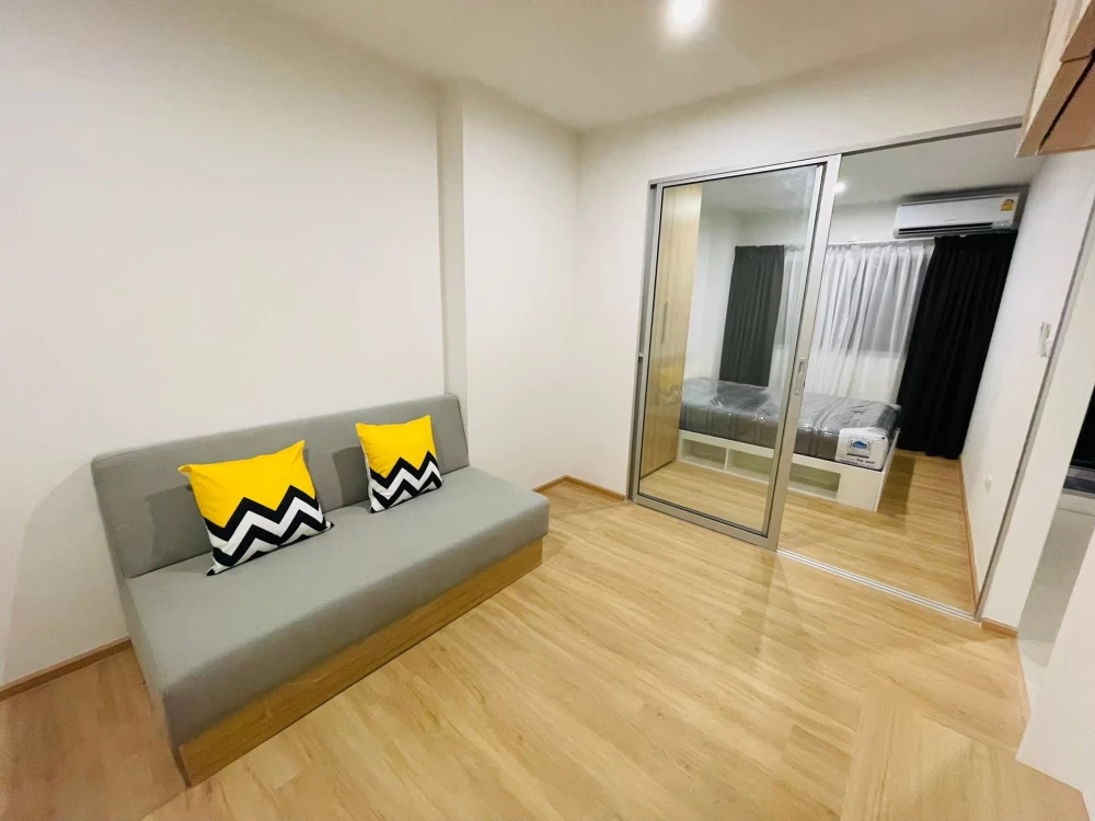 Condo for rent at Sena Kith Chalong Krung-Lat Krabang. Ready to move in, fully furnished with appliances. Just bring your suitcase!