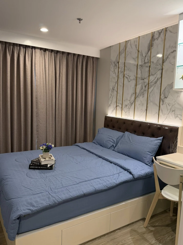 Corner room for rent, rare item, private, luxuriously decorated, Regent Bangna Condo, 25th floor, Building B, full Bang Krachao view, reserve now.