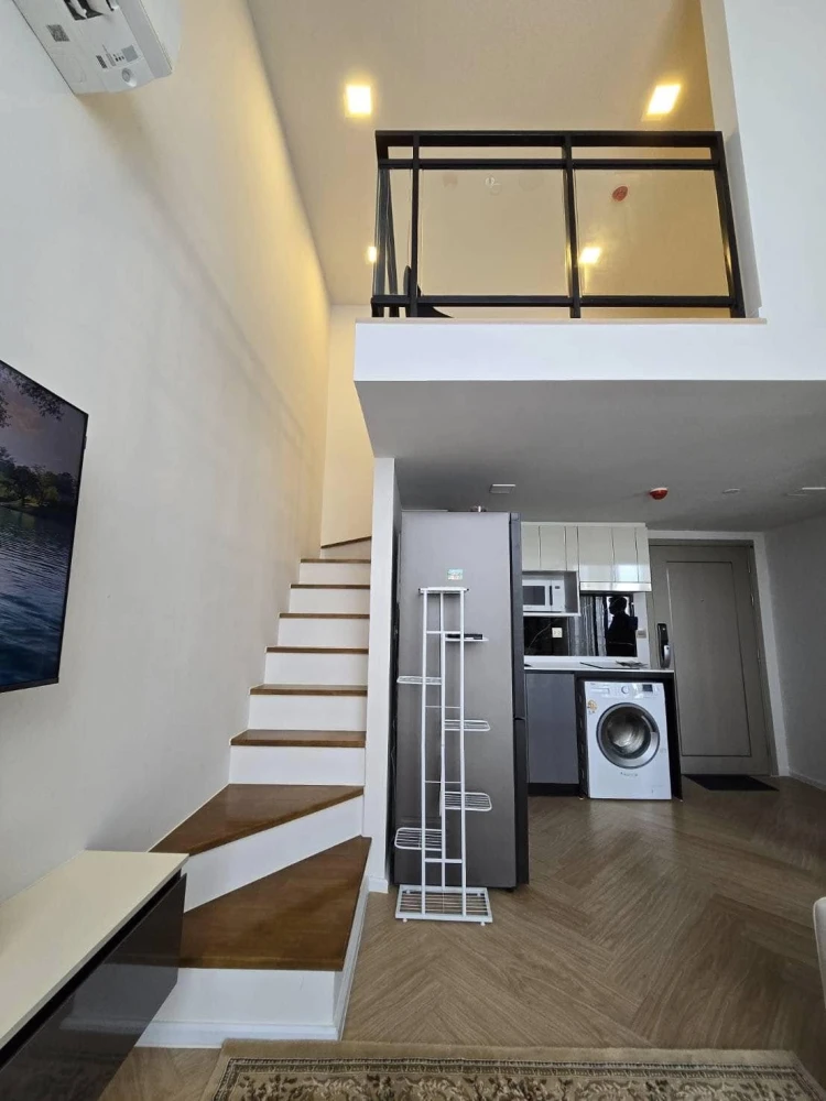 Duplex room for rent, river view, Modiz Collection Bangpho, ready to move in, complete facilities, book now