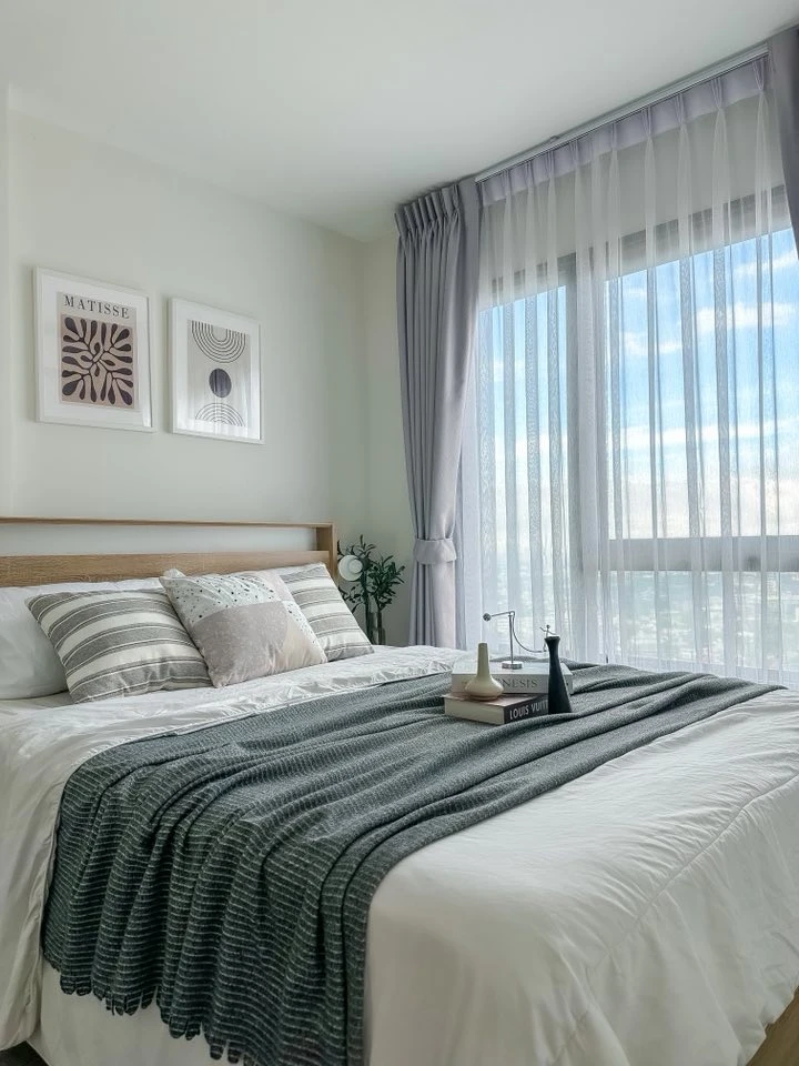 For rent: Rich Park @Triple Station project. Beautifully decorated room, soothing white tones, affordable price. Hurry and reserve now!