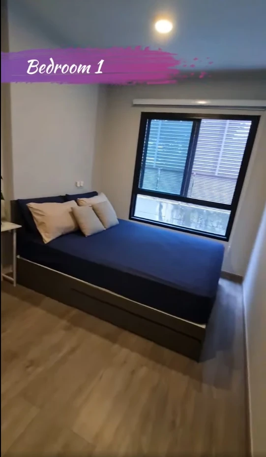 Condo Monte Rama 9 for rent, large room, comfortable living, great usable space. Don't miss out, you'll regret it later.
