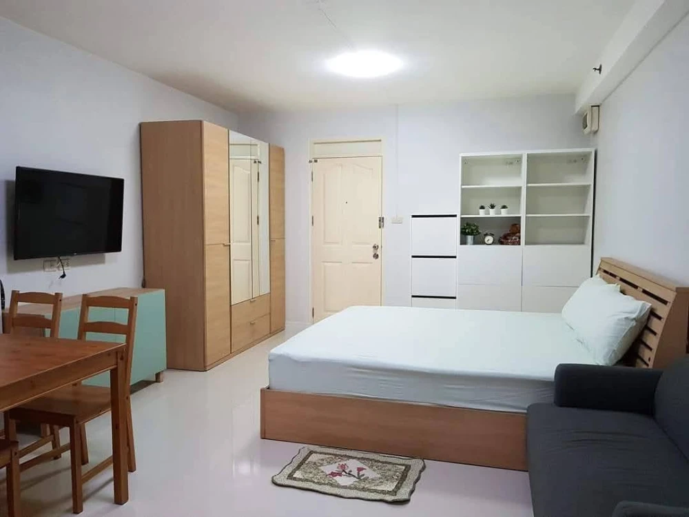 For rent!! Condo City Home Sukhumvit 101, 2nd floor, Building A1, beautiful room, convenient transportation, ready to move in, don't miss it!!