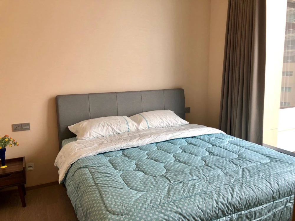 For rent!! Condo The Esse Asoke, 25th floor, beautiful room, fully furnished, ready to move in! Reserve now!!
