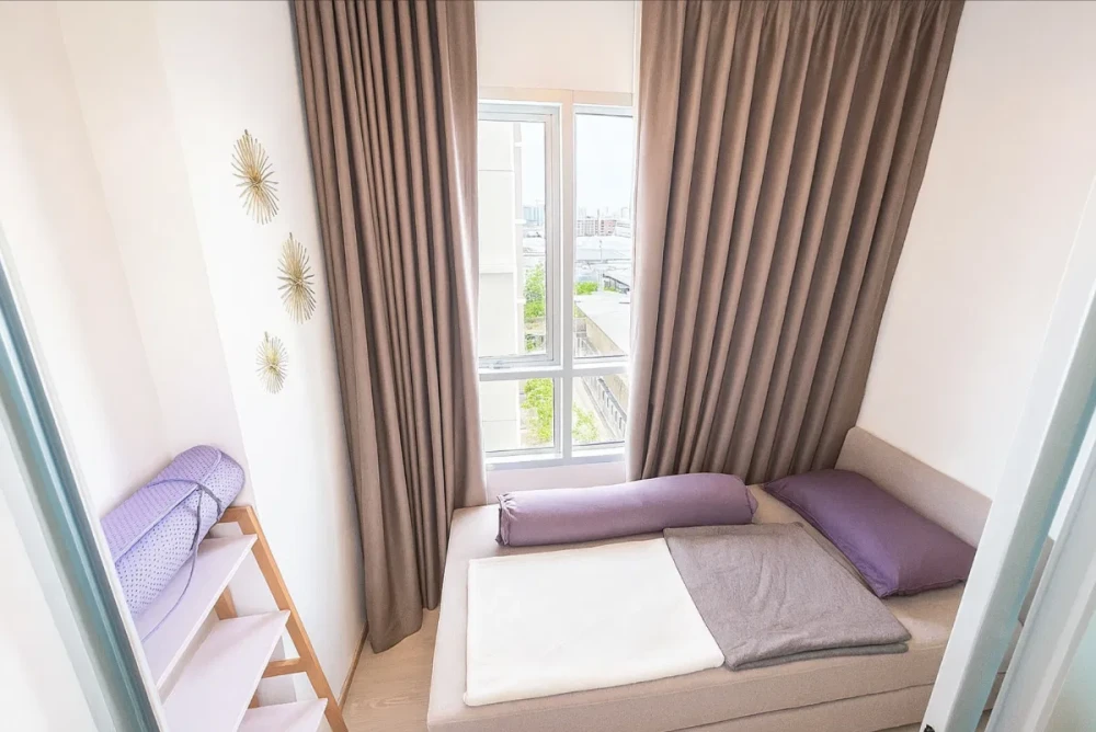 For rent!! Niche Mono Sukhumvit-Puchao Condo, 8th floor, Building B, city view, beautiful room, fully furnished, ready to move in. Reserve now!!