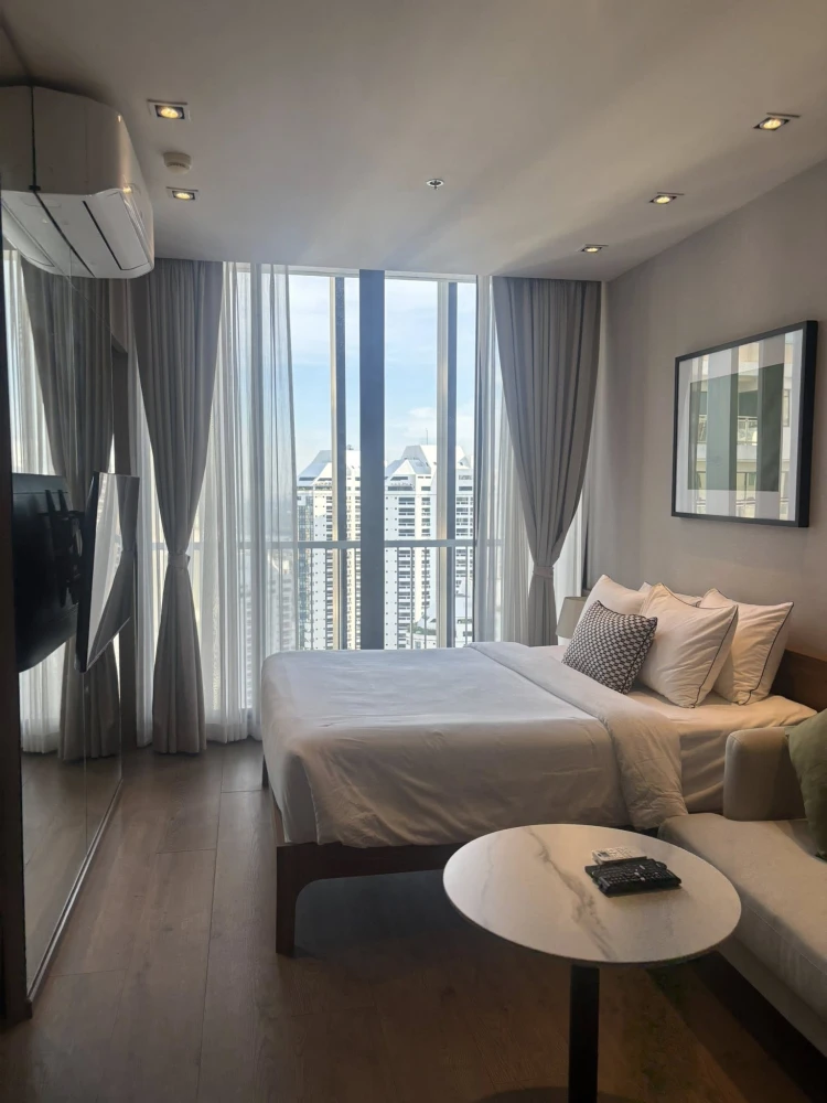 For rent!! Condo Park 24 Origin Phrom Phong, 22nd floor, Building 5, fully furnished, convenient transportation, good price, don't miss it!!