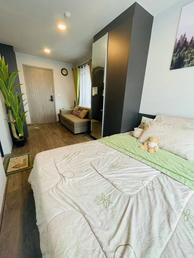 For rent!! Condo Monte Rama 9, 8th floor, garden view, fully furnished, move in with your bags, book now!!