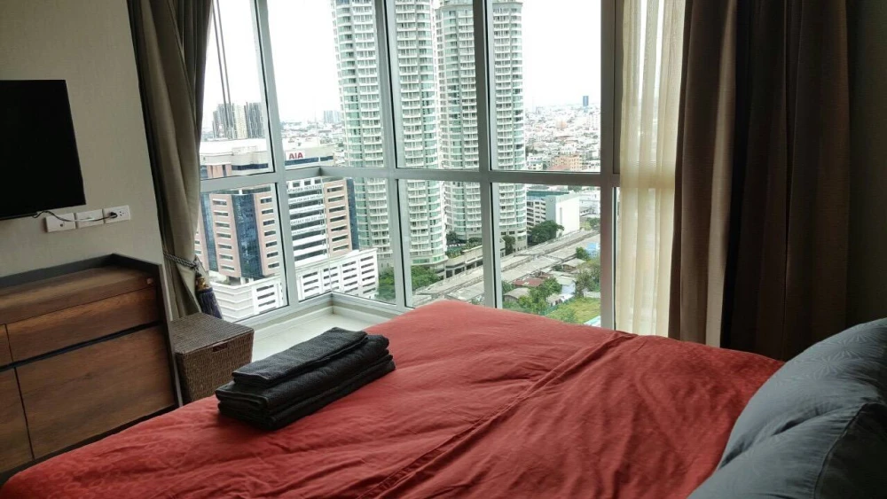 Condo for rent, Rhythm Sathorn - Narathiwat, beautiful room, clean, spacious, ready to move in.