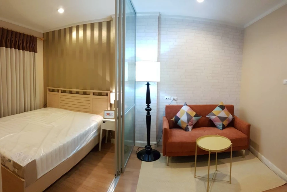For rent!! Lumpini Ville condo, Phatthanakan-Phetchaburi New Road, 14th floor, Building B1, fully furnished, ready to move in, don't miss out!!