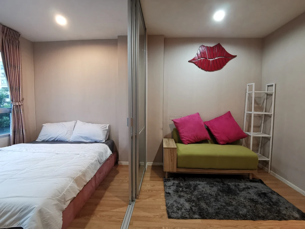 Condo for rent! Lumpini Ville On Nut-Pattanakarn, 3rd floor, Building A2, fully furnished, ready to move in! Reserve now!!