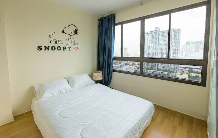 For rent!! Lumpini Place Condo Ratchada - Tha Phra, 21st floor, Building B, beautiful room, fully furnished, don't miss it!!