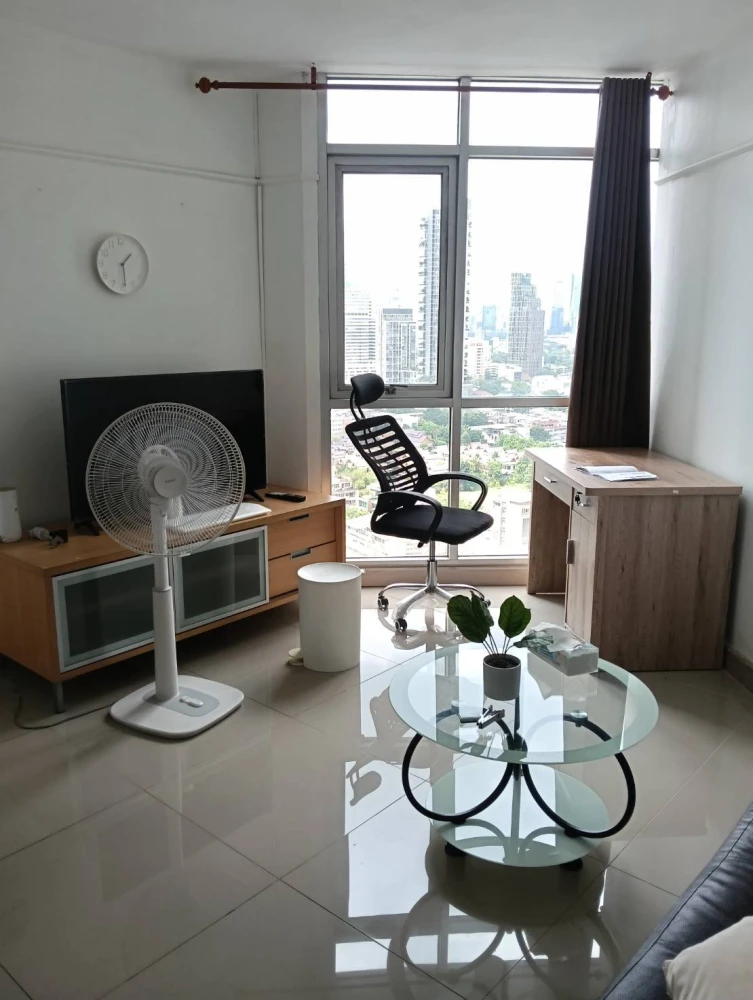 Condo for rent, Lumpini Place Water Cliff, high floor, fully furnished, reserve now.
