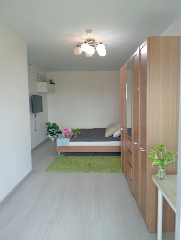 Condo for rent, Supalai Park Srinakarin, spacious room, comfortable, separate room, has a balcony, good like this, hurry and book now before the room