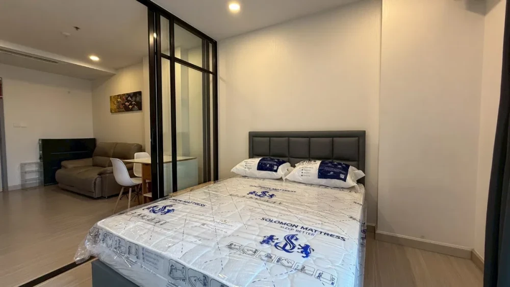 For rent!! Condo Supalai Lite Tha Phra - Wongwian Yai, 19th floor, beautiful room, convenient transportation, ready to move in, don't miss it!!
