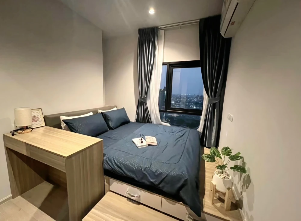 For rent!! Condo Altitude Unicorn Sathorn - Tha Phra, 27th floor, corner room, beautiful room, good location, complete facilities in one place!!