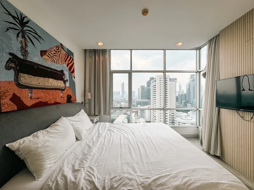 For rent!! Condo Centric Sathorn - Saint Louis, 22nd floor, beautiful room, good location, convenient transportation, don't miss, book now!!