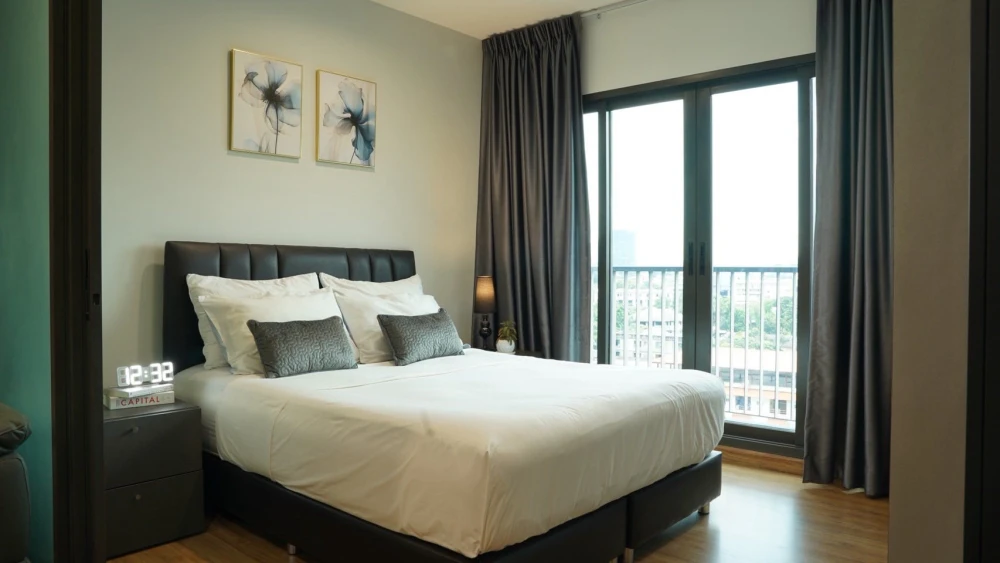 Condo for rent, The Tree Rio Bang O Station, 8th floor (corner unit), fully furnished, ready to move in. Don't miss out!