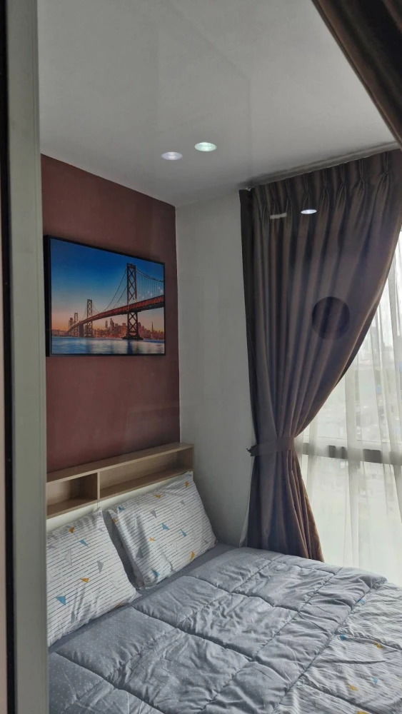 For rent!! Condo The Mark Ratchada - Airport Link, 14th floor, beautiful room, good price, fully furnished, ready to move in, don't miss it!!