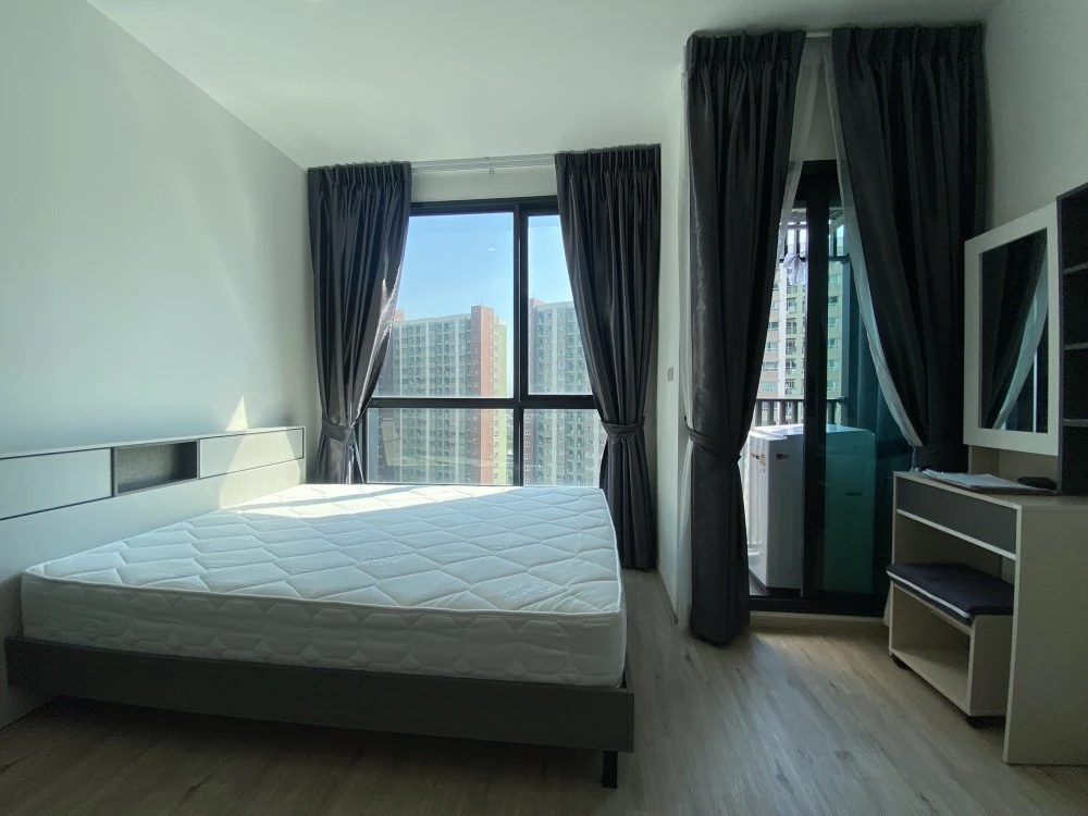 For rent!! Condo The Rich Rama 9-Srinakarin, 16th floor, beautiful room, good location, ready to move in, hurry up and book now!!