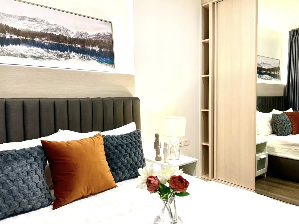 Condo for rent or sale: The Base Sukhumvit 77, a nice room, spacious and comfortable, appliances included. Reserve now++