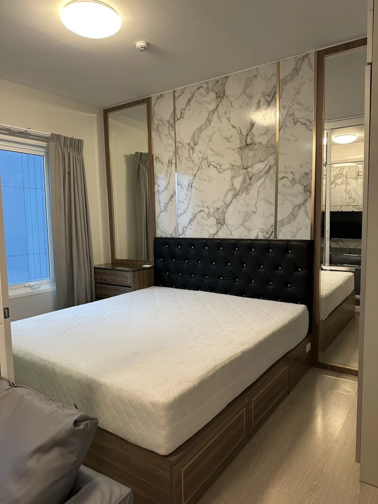 For rent!! Condo Chapter One Eco Ratchada-Huai Khwang, 19th floor, Building H, beautiful room, move in immediately, don't miss it!!