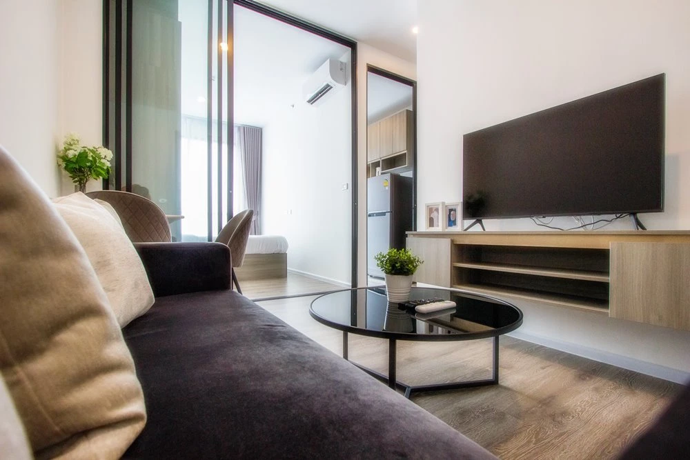 For rent!! Condo Knightsbridge Sukhumvit Theparak, ready to move in, complete furniture + electrical appliances, don't hesitate to book now!!