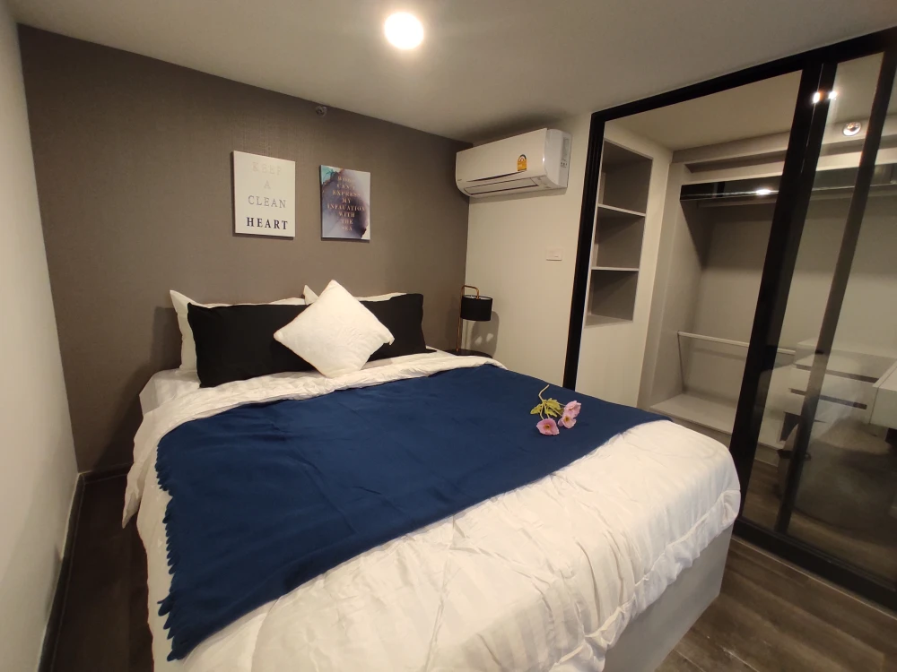 Condo for rent, Knightsbridge Space Rama 9, fully furnished and ready to move in. Complete amenities. Book now!